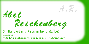 abel reichenberg business card